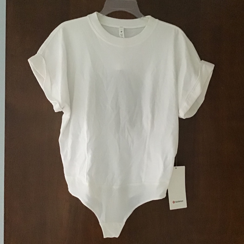 LuLuLemon Women’s sz L Heavyweight Cotton T Shirt Bodysuit NWT
